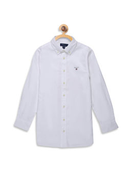 GANT - White Solid Shirt