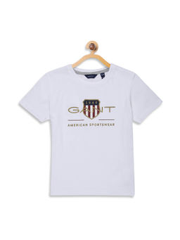 GANT - White Printed T-Shirt