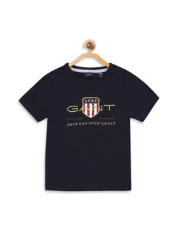 GANT - Navy Blue Printed T-Shirt