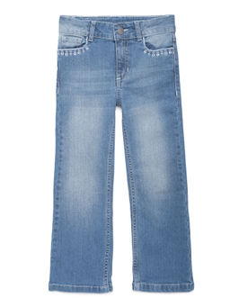 Under Fourteen Only - Girls Denim Flared Pant (14 Years)