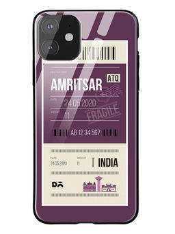 DailyObjects - Multi-Color Amritsar City Tag Glass Case Cover For iPhone 11 6.06"