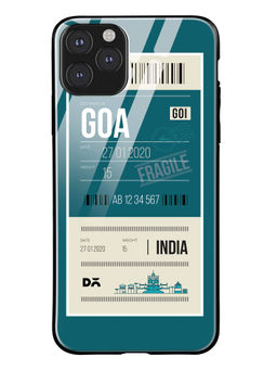 DailyObjects - Multi-Color Goa City Tag Glass Case Cover For iPhone 11 Pro Max 6.46"