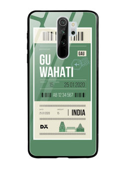 DailyObjects - Multi-Color Guwahati City Tag Glass Case Cover For Xiaomi Redmi Note 8 Pro 6.53"