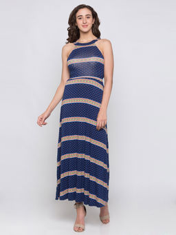 Globus - Navy Blue Stripes Dress