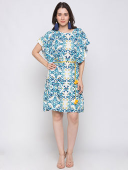 Globus - Turquoise Floral Dress