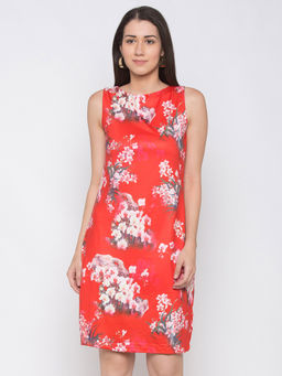 Globus - Red Printed Dress