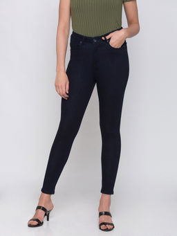 Globus - Navy Blue Solid Jeans