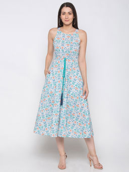 Globus - White Printed Dress