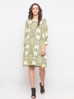 Globus - Yellow Printed Dress