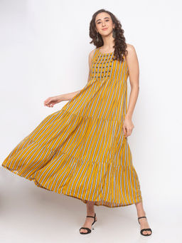 Globus - Mustard Stripes Dress