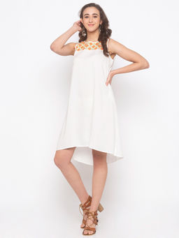 Globus - Beige Embroidered Dress
