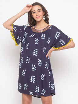 Globus - Blue Printed Dress