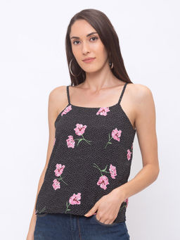 Globus - Black Printed Top