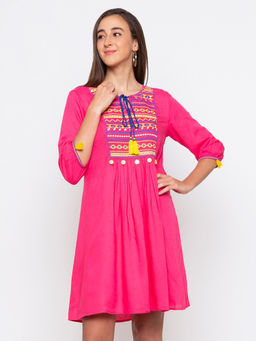 Globus - Pink Printed Dress