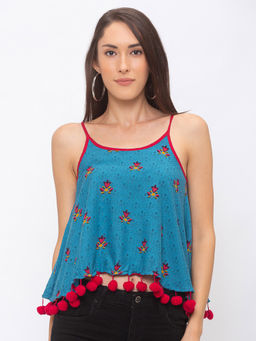 Globus - Blue Printed Top