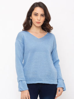 Globus - Blue Solid T-Shirt