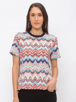Globus - Multi-Color Printed T-Shirt