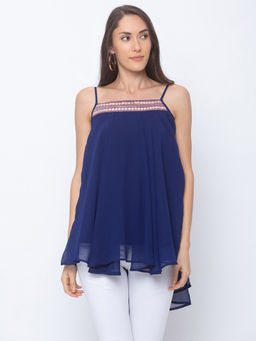 Globus - Navy Blue Solid Top