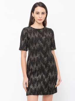 Globus - Black Embellished Dress