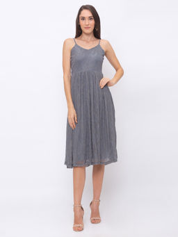 Globus - Grey Patterned Dress