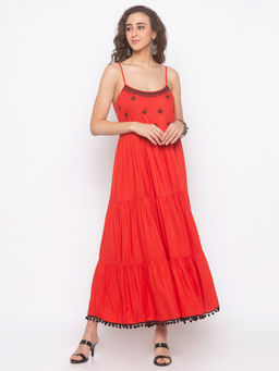 Globus - Coral Embellished Dress