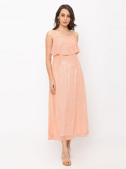Globus - Peach Solid Dress
