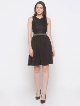 Globus - Black Embellished Dress