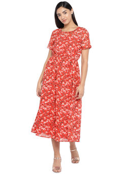 Globus - Coral Floral Dress