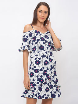 Globus - Navy Blue Floral Dress