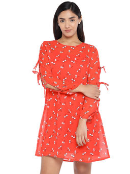 Globus - Red Printed Dress