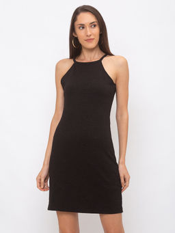 Globus - Black Solid Dress