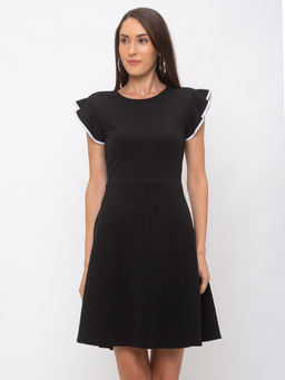 Globus - Black Solid Dress