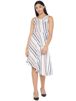 Globus - White Geometric Dress