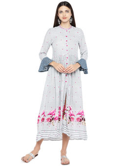 Globus - Grey Stripes Dress