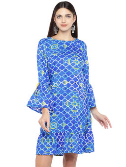 Globus - Blue Printed Dress