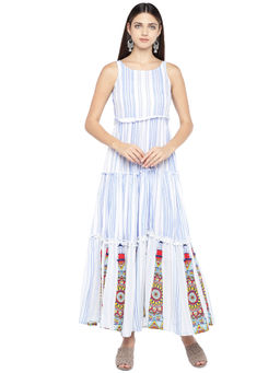 Globus - Blue Printed Dress