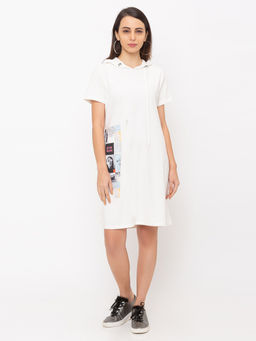 Globus - White Printed Dress