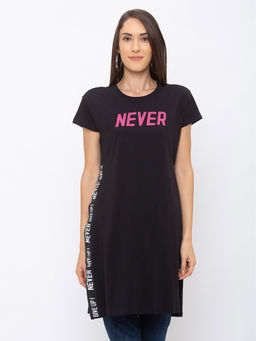 Globus - Black Printed Dress