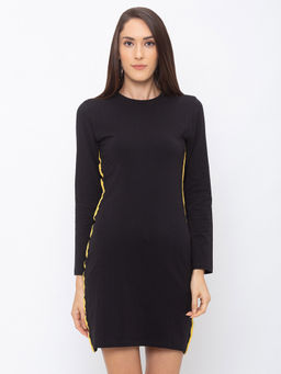 Globus - Black Solid Dress