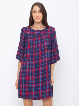 Globus - Blue Checks Dress