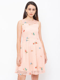 Globus - Peach Floral Dress