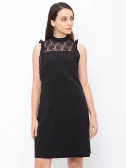 Globus - Black Solid Dress