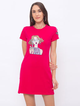 Globus - Pink Printed Dress