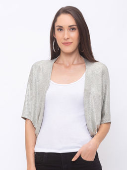 Globus - Silver Printed Shrug