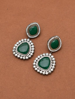 Silvermerc Designs - Green Festive Earrings
