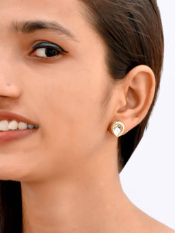 Silvermerc Designs - Gold Brass Earrings