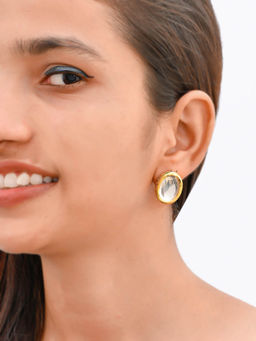 Silvermerc Designs - White Brass Earrings