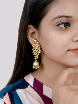 Silvermerc Designs - Gold Brass Earrings