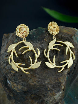 Silvermerc Designs - Gold Brass Earrings