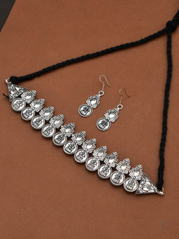 Silvermerc Designs - Silver Festive Necklace and Earrings (Set of 2)